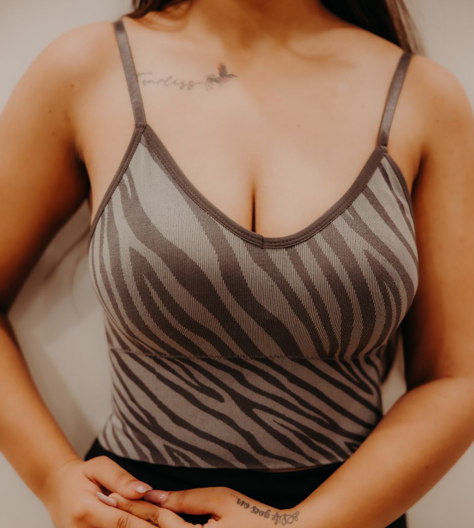 TCT Beginner Bralette in Black grey The Comfort Theory