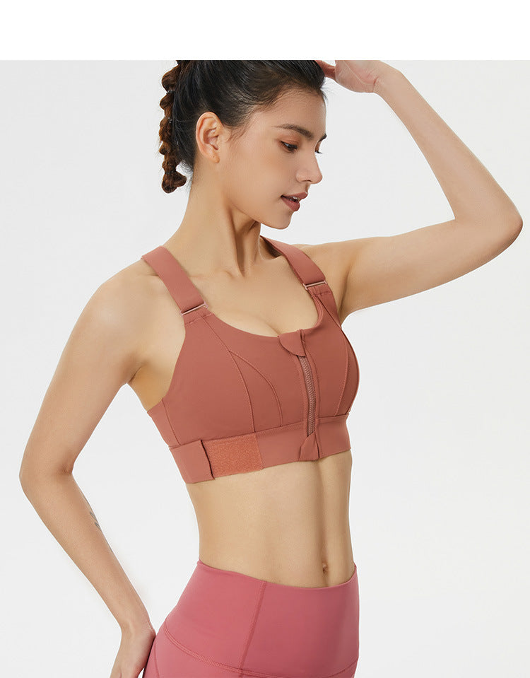 High Support Hosiery Sports Bra with Adjustable Straps