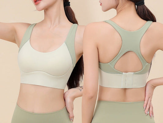 TCT Beginner Sports Bra in Green The Comfort Theory