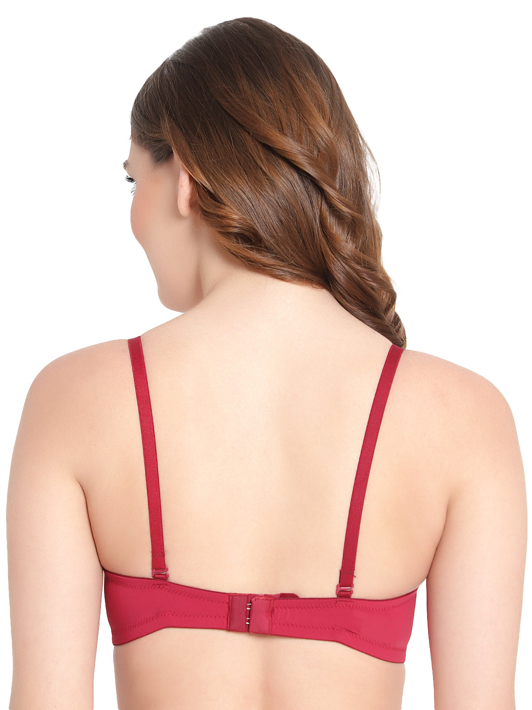 Solid Red Wireless, Seamless Bra The Comfort Theory